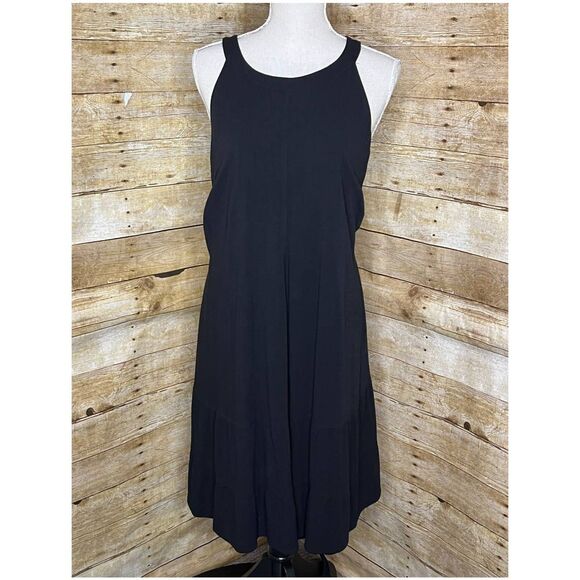 TORRID SCOOP NECK BELTED TIE WAIST SWING DRESS SIZE 2 CLASSIC DINNER PARTY FLOWY - Picture 1 of 3